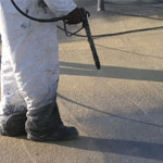 Hartford protective roof coatings over foam